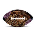 Embroidery Tiger And Flower Print Rugby Ball