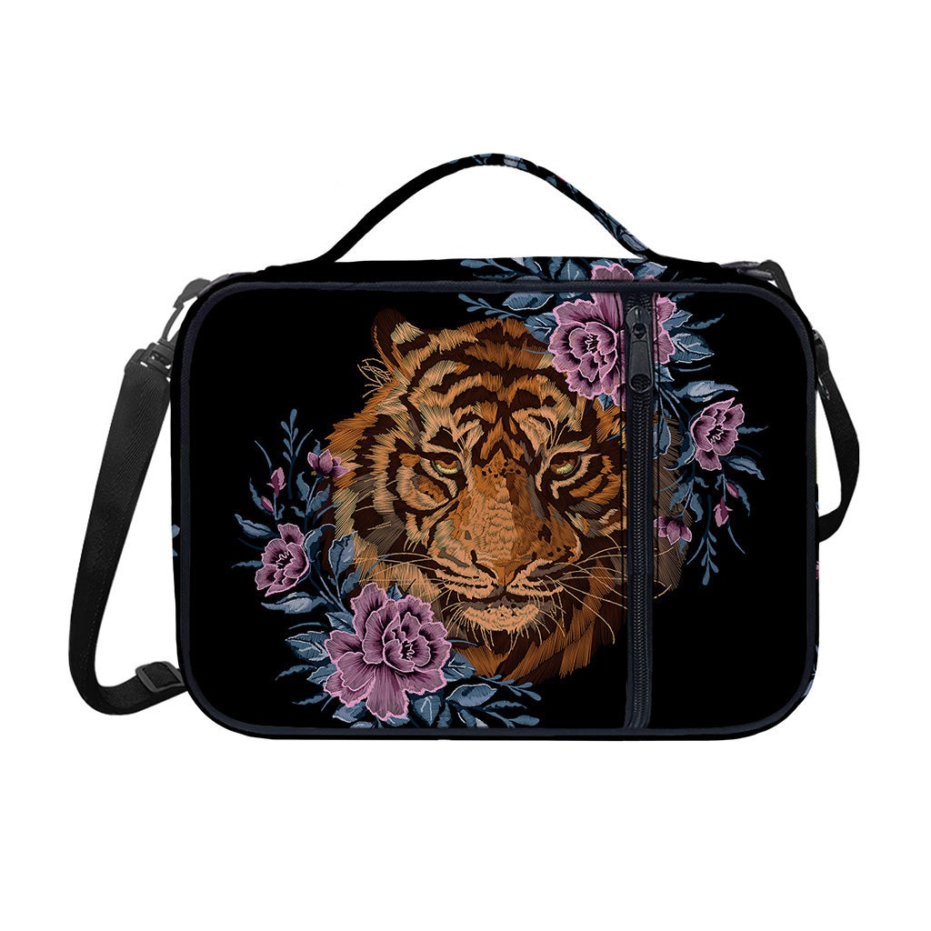 Embroidery Tiger And Flower Print Shoulder Strap Bible Bag