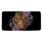 Embroidery Tiger And Flower Print Towel