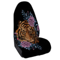 Embroidery Tiger And Flower Print Waterproof Car Seat Cover
