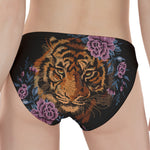 Embroidery Tiger And Flower Print Women's Panties