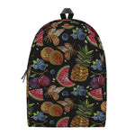 Embroidery Tropical Pattern Print Backpack