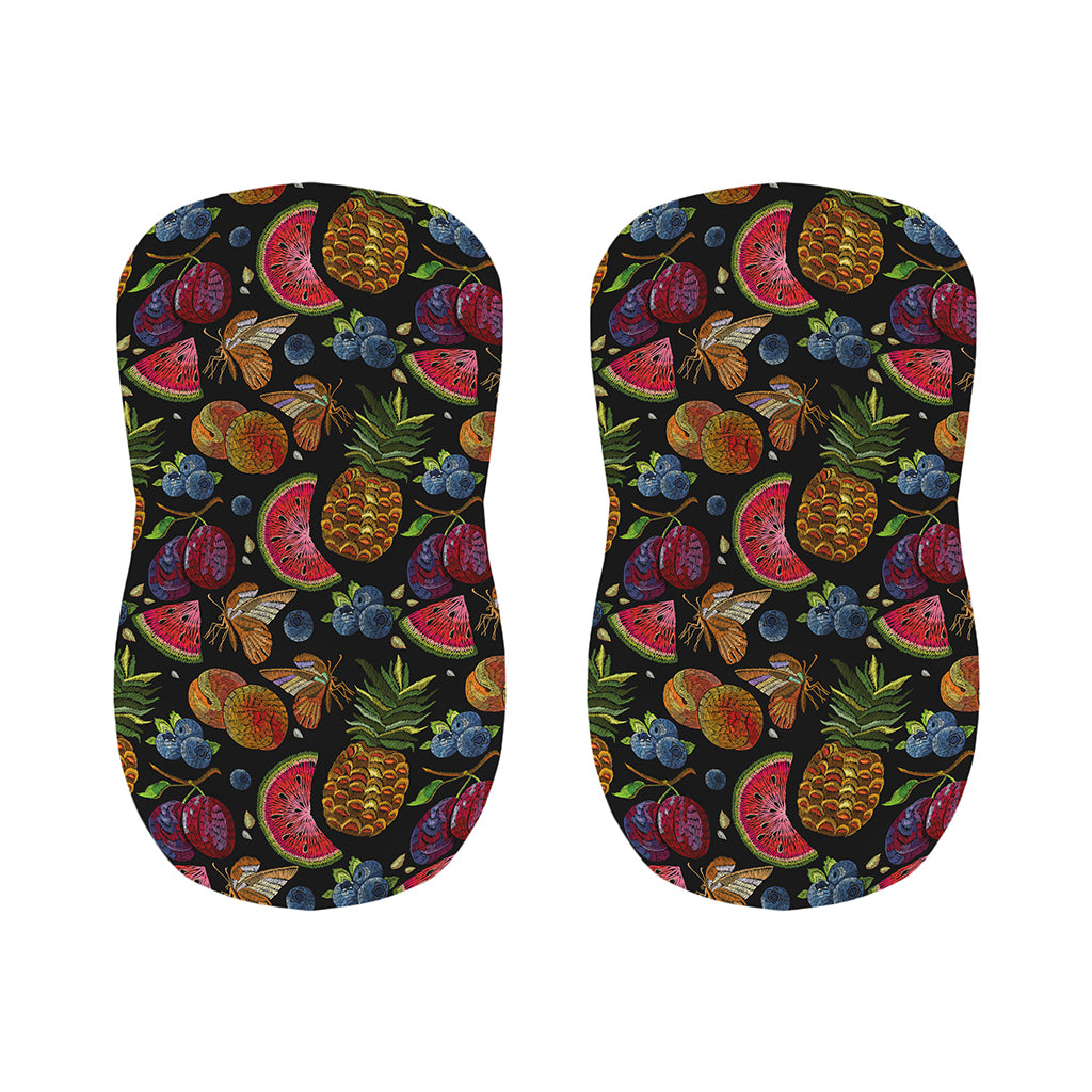 Embroidery Tropical Pattern Print Bar Stool Covers