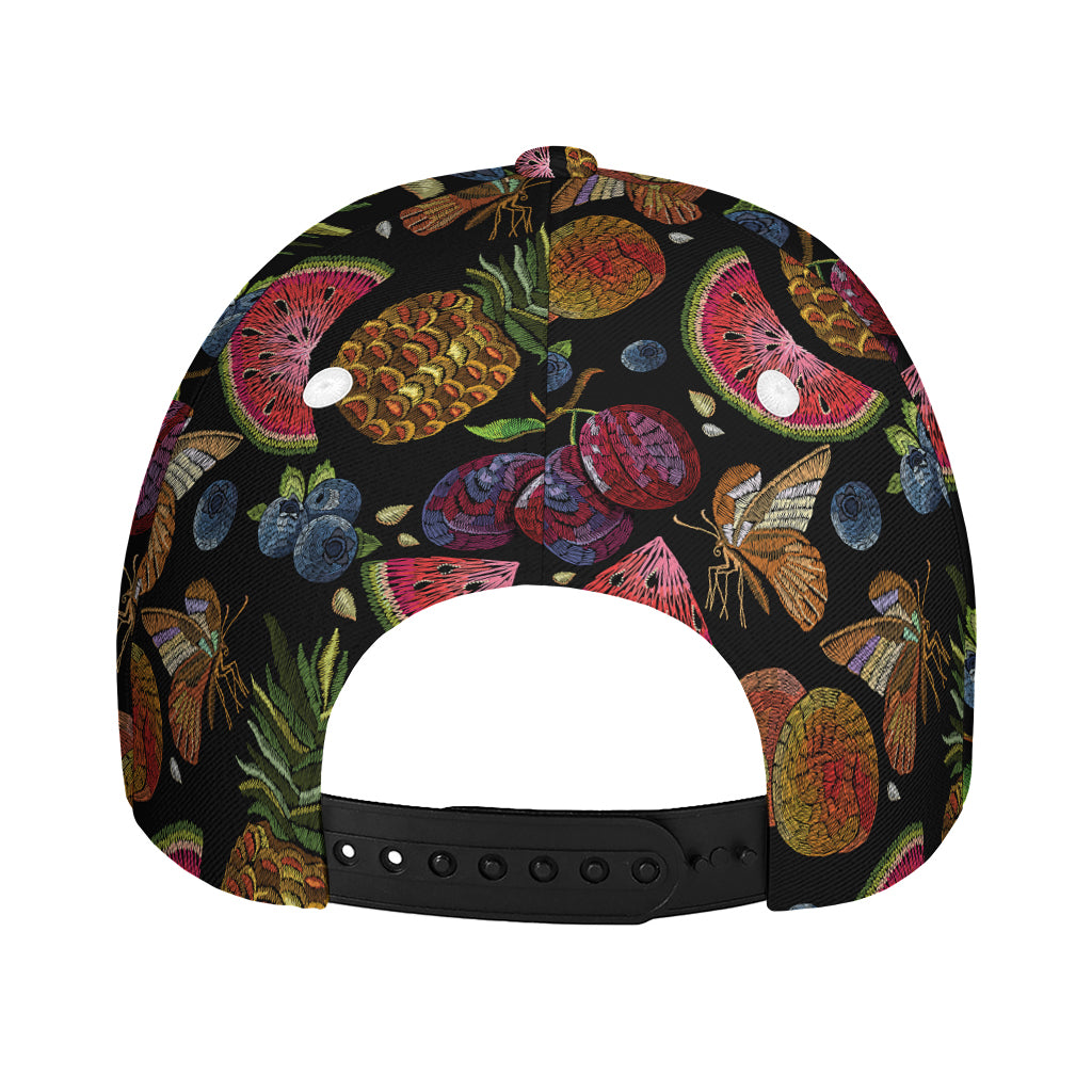 Embroidery Tropical Pattern Print Baseball Cap