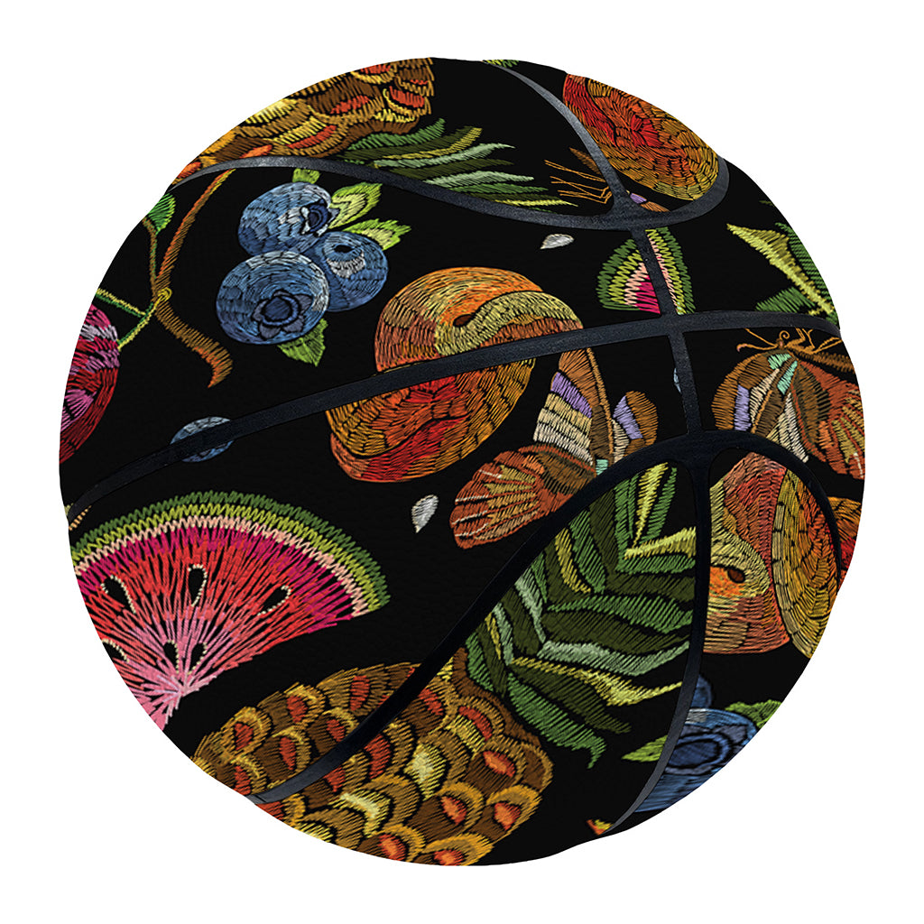 Embroidery Tropical Pattern Print Basketball