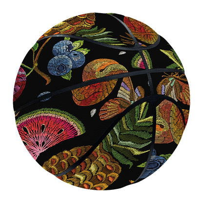 Embroidery Tropical Pattern Print Basketball