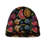 Embroidery Tropical Pattern Print Beanie