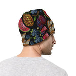 Embroidery Tropical Pattern Print Beanie