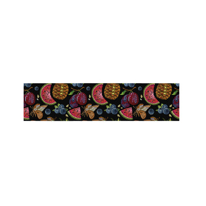 Embroidery Tropical Pattern Print Bed Runner