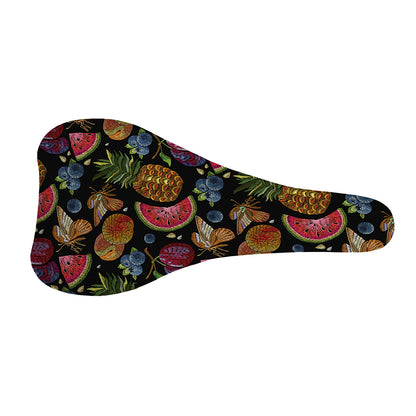 Embroidery Tropical Pattern Print Bicycle Seat Cover
