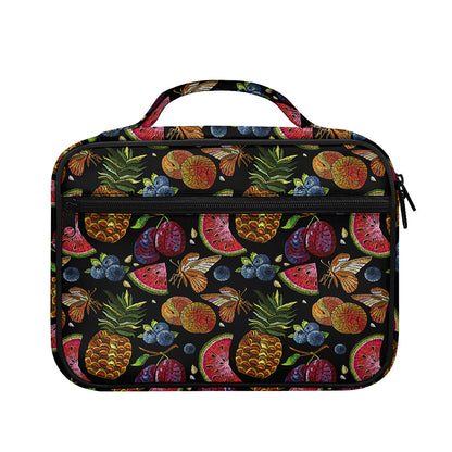 Embroidery Tropical Pattern Print Briefcase Bible Bag