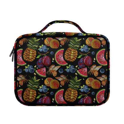 Embroidery Tropical Pattern Print Briefcase Bible Bag