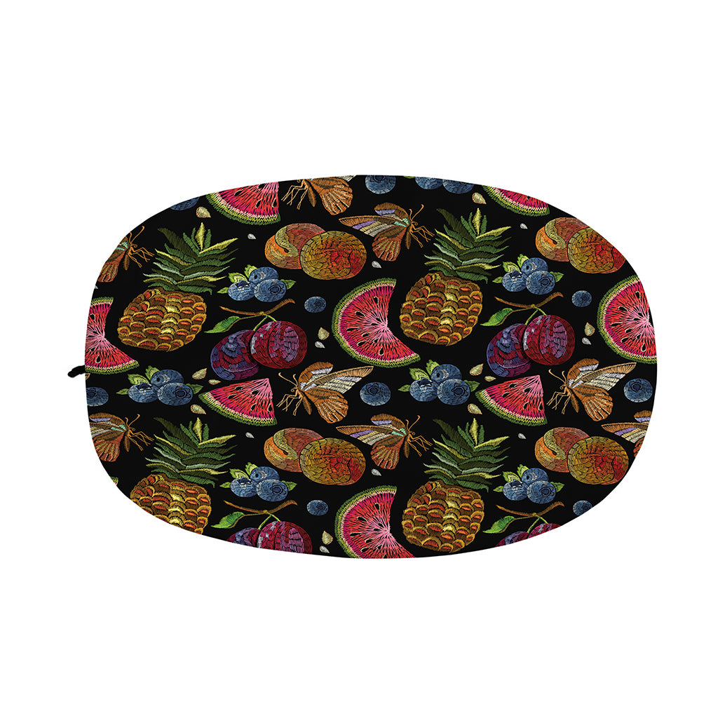 Embroidery Tropical Pattern Print Car Side Mirror Covers