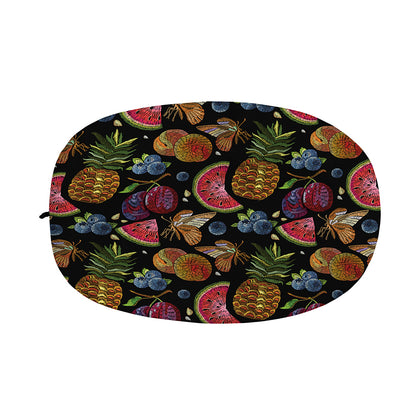 Embroidery Tropical Pattern Print Car Side Mirror Covers