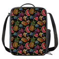 Embroidery Tropical Pattern Print Crossbody Lunch Bag