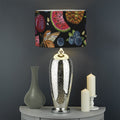 Embroidery Tropical Pattern Print Drum Lamp Shade