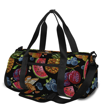 Embroidery Tropical Pattern Print Gym Bag