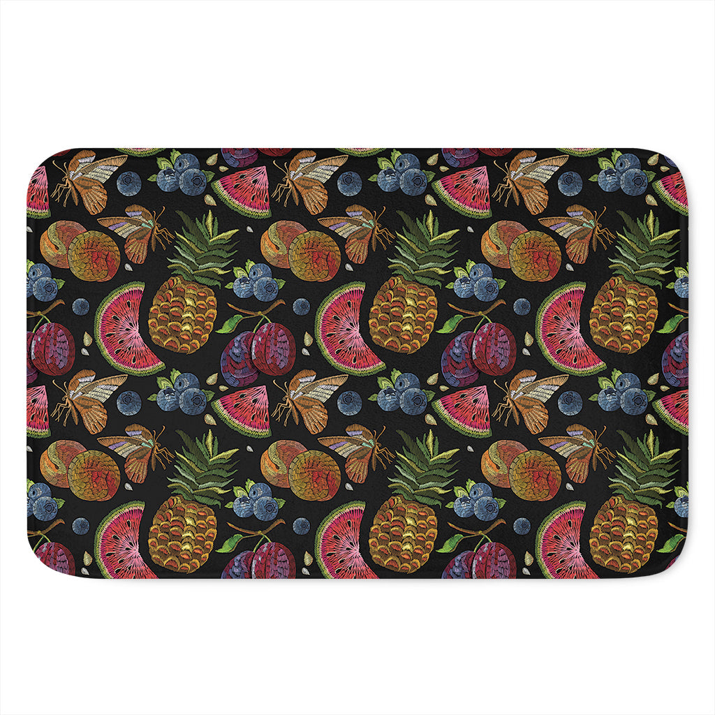 Embroidery Tropical Pattern Print Indoor Door Mat
