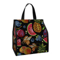 Embroidery Tropical Pattern Print Insulated Lunch Tote