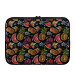 Embroidery Tropical Pattern Print Laptop Sleeve