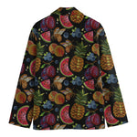 Embroidery Tropical Pattern Print Men's Blazer
