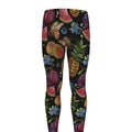 Embroidery Tropical Pattern Print Men's Leggings