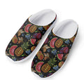 Embroidery Tropical Pattern Print Mesh Casual Shoes