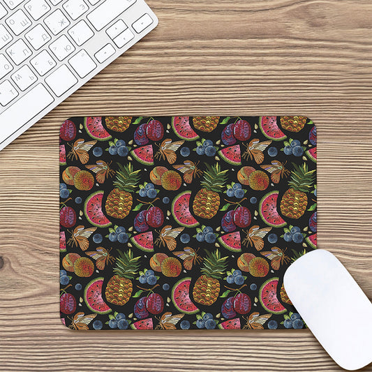 Embroidery Tropical Pattern Print Mouse Pad