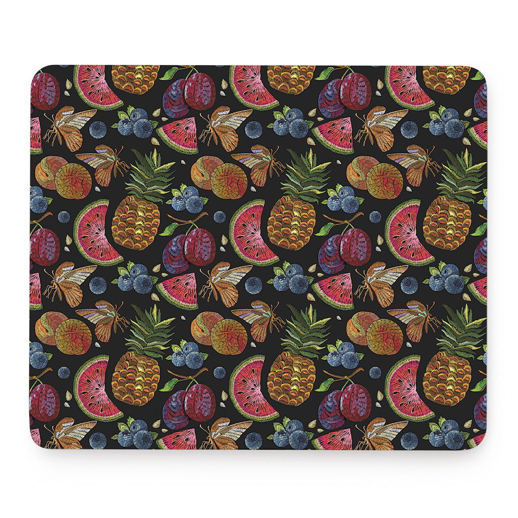 Embroidery Tropical Pattern Print Mouse Pad
