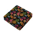 Embroidery Tropical Pattern Print Outdoor Seat Cushion Cover