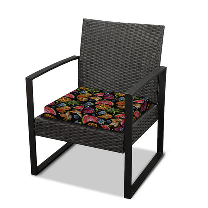 Embroidery Tropical Pattern Print Outdoor Seat Cushion Cover
