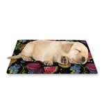 Embroidery Tropical Pattern Print Pet Cooling Mat Cover