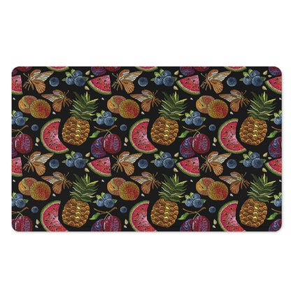 Embroidery Tropical Pattern Print Polyester Doormat