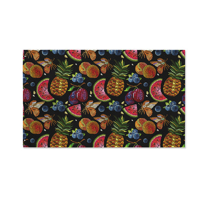Embroidery Tropical Pattern Print Polyester Flag