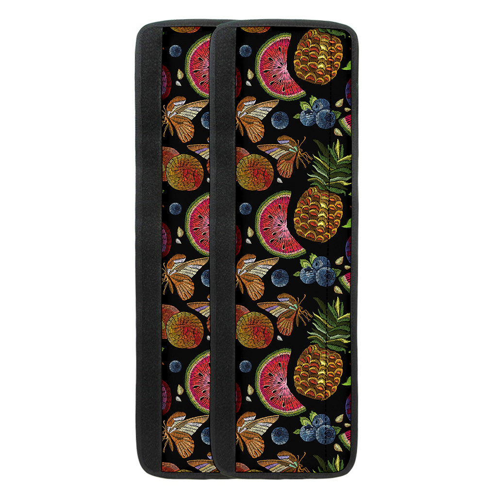 Embroidery Tropical Pattern Print Refrigerator Handle Covers