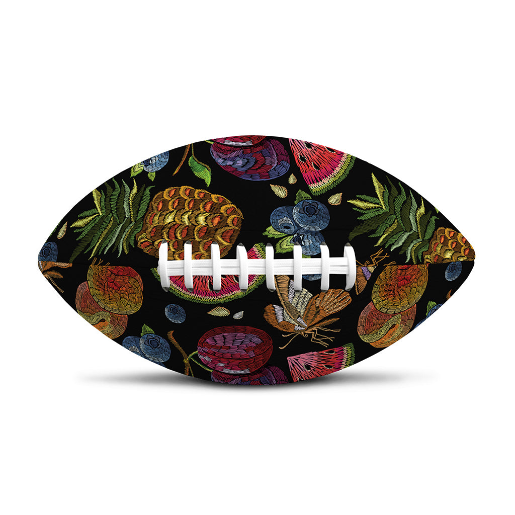 Embroidery Tropical Pattern Print Rugby Ball