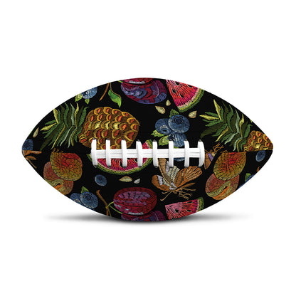 Embroidery Tropical Pattern Print Rugby Ball