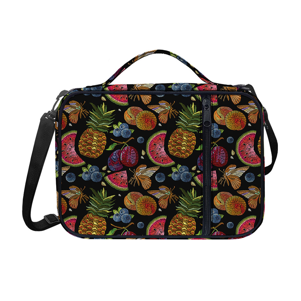 Embroidery Tropical Pattern Print Shoulder Strap Bible Bag