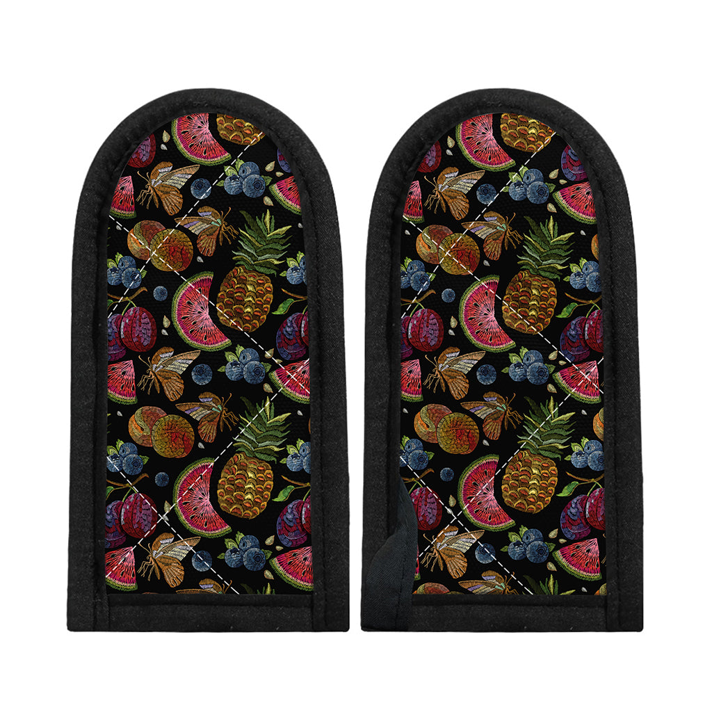 Embroidery Tropical Pattern Print Skillet Handle Cover