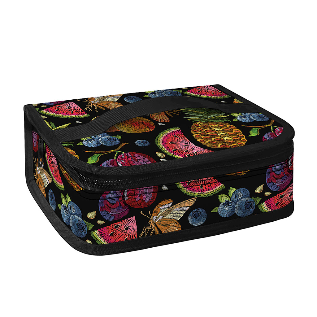 Embroidery Tropical Pattern Print Small Lunch Bag