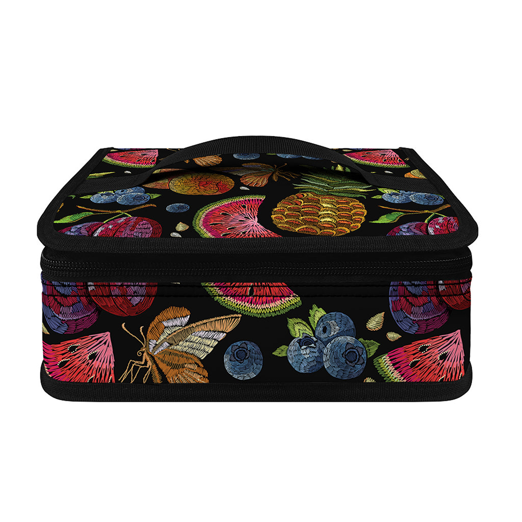 Embroidery Tropical Pattern Print Small Lunch Bag