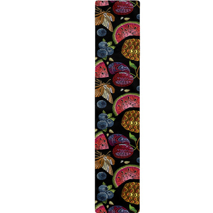 Embroidery Tropical Pattern Print Table Runner