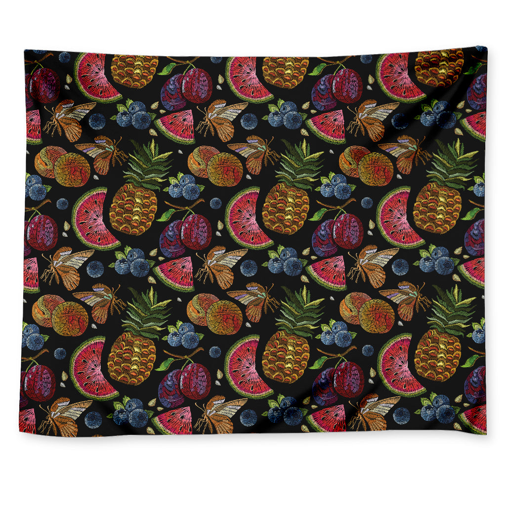 Embroidery Tropical Pattern Print Tapestry