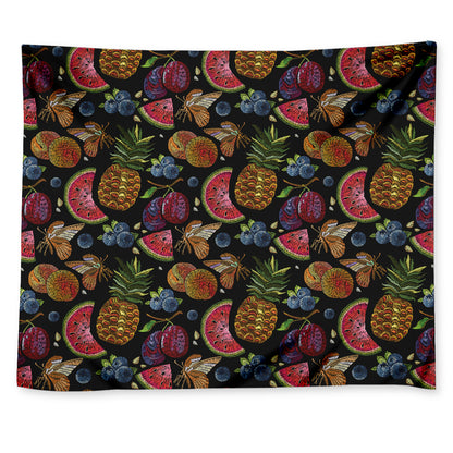 Embroidery Tropical Pattern Print Tapestry
