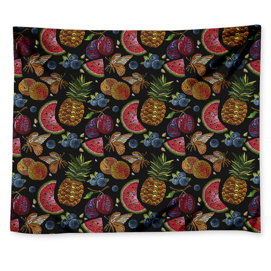 Embroidery Tropical Pattern Print Tapestry