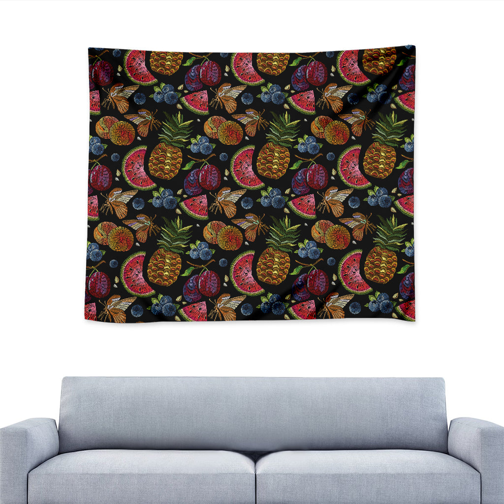 Embroidery Tropical Pattern Print Tapestry