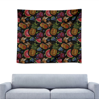 Embroidery Tropical Pattern Print Tapestry