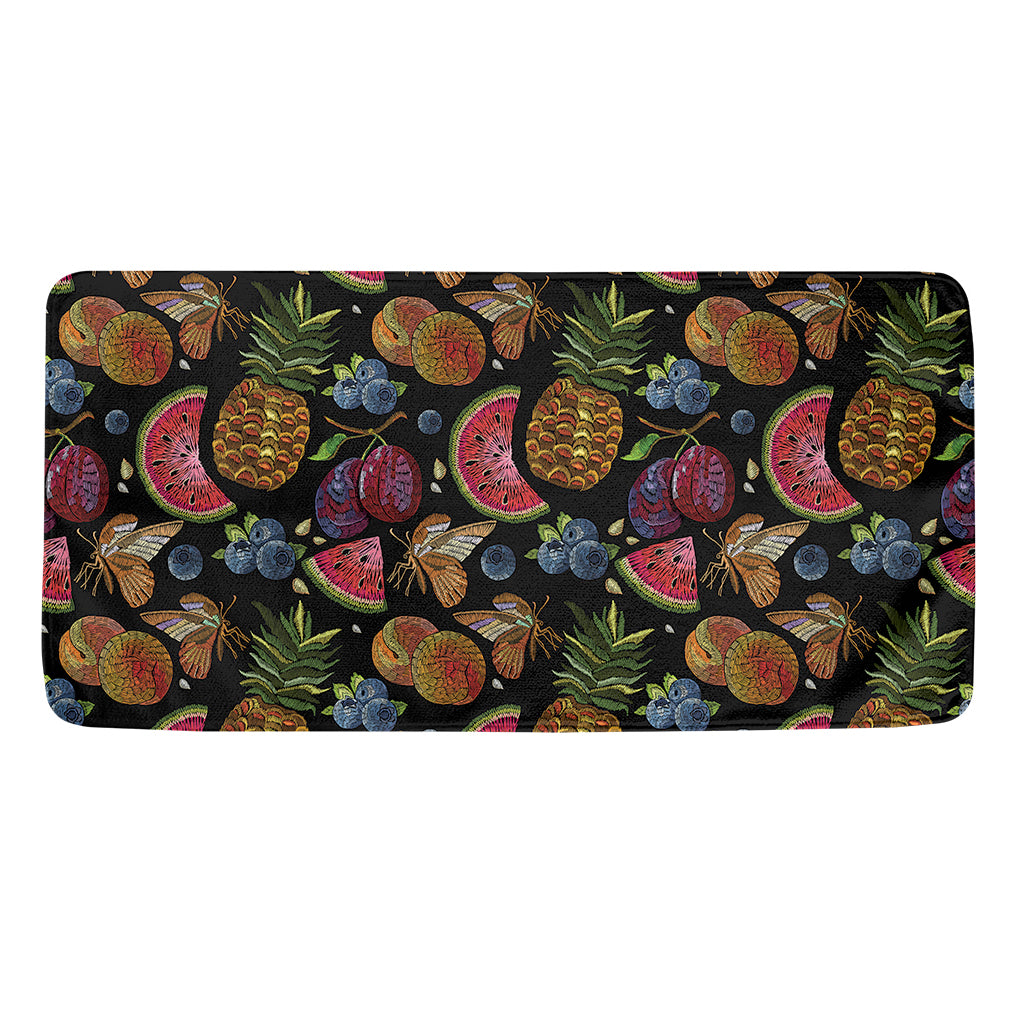 Embroidery Tropical Pattern Print Towel