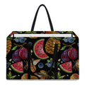 Embroidery Tropical Pattern Print Utility Tote Bag