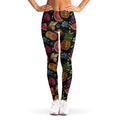 Embroidery Tropical Pattern Print Women's Leggings